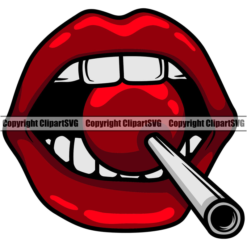 Lips Color White Suck Sucking Bite Biting Lollipop Design Element Face Sexy Mouth Position Woman Female Girl Lady Character Mascot Creation Create Art Artwork Creator Business Company Logo Clipart SVG