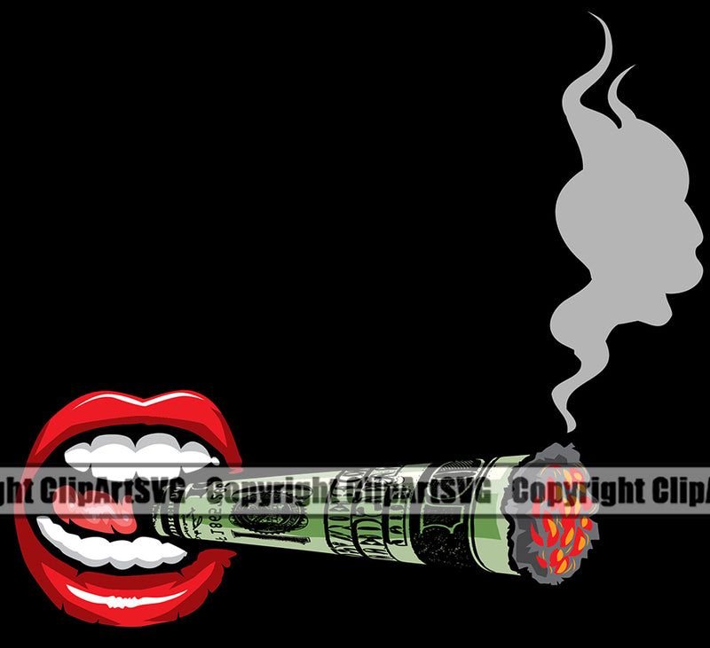 Lips Black Color Smoke Design Element Face Sexy Mouth Position Head Woman Female Girl Lady Character Mascot Creation Create Artwork Creator Business Logo Clipart SVG
