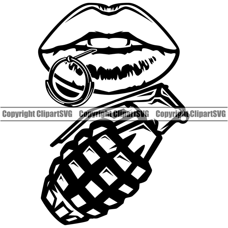 Lips Under Granada Design Element Face Sexy Mouth Position Male Man Boy Cartoon Character Mascot Creation Create Art Artwork Creator Business Company Logo Clipart SVG