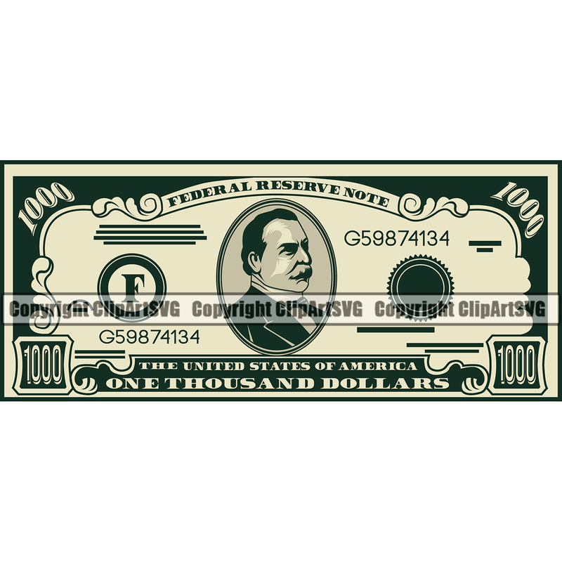 Money Cash Bill Front Color Design Brick Spread 100 Dollar Bill Currency Finance Rich Wealthy Wealth Advertising Advertise Marketing Vector Clipart SVG