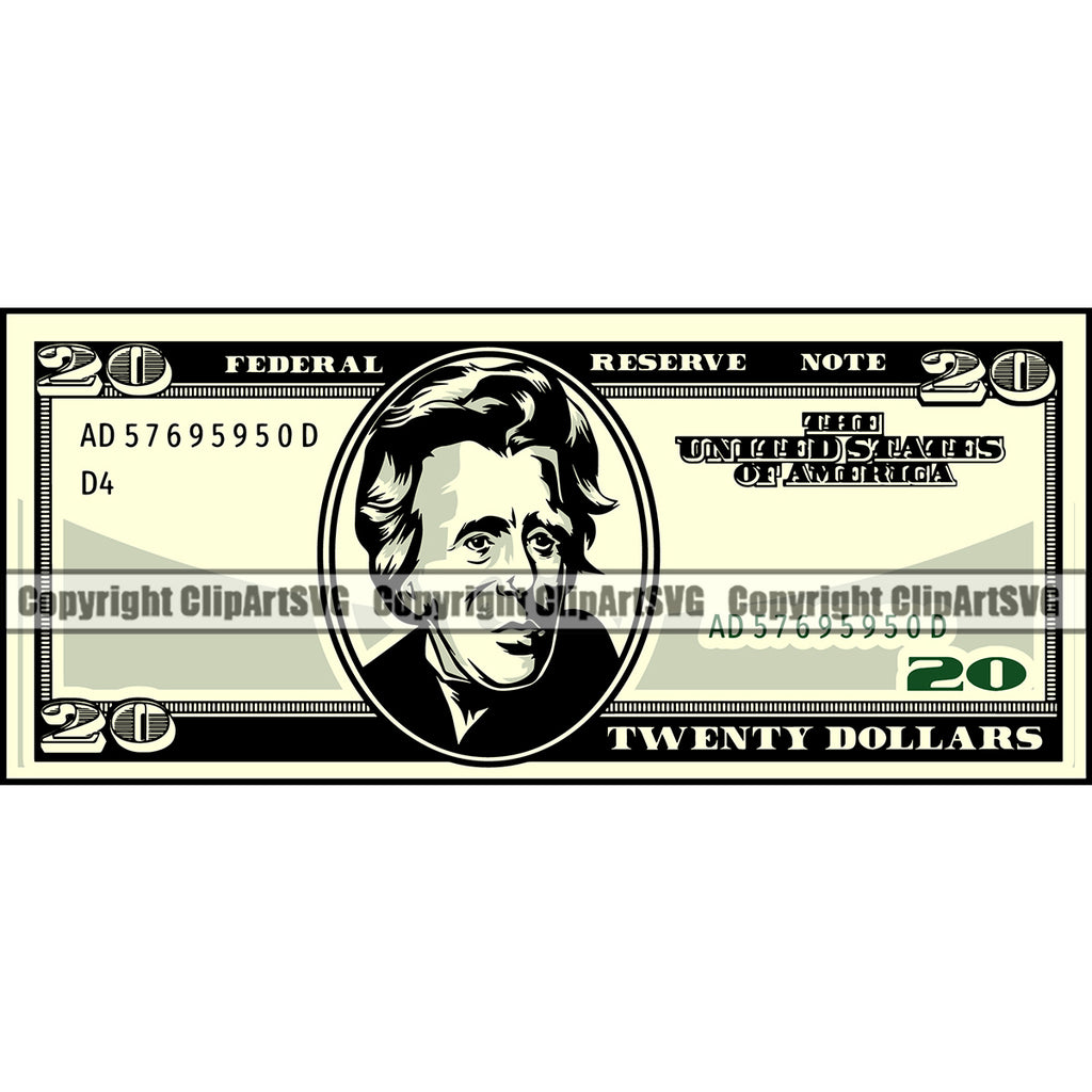 20 Dollar Bill Clipart