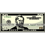 Money Cash Design Element Color Stack 100 Dollar Bill Currency Business Bank Finance Rich Wealthy Wealth Advertising Vector Clipart SVG
