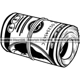 Money Roll Design Element Cash Stack Roll Rubber Band Bundle Spread 100 Dollar Rich Wealthy Wealth Advertising Advertise Marketing Bill Currency Rubberband Clipart SVG