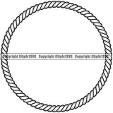 Round Circle Shaded Shaded Rope White Vector Design Element Shade Ropes Nautical Boat Boating Ship Sailor Sailing Ocean Sea Background Captain Fish Sail Fishing Outdoor Border Outline ClipArt SVG