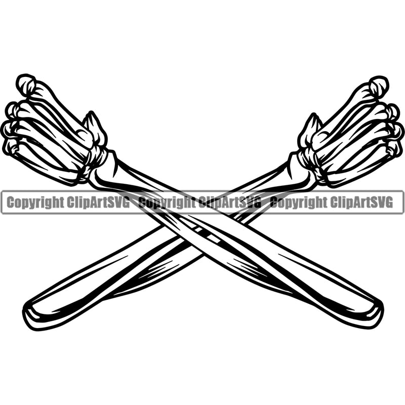 Hand Skull Skeleton Arms Gun Design Element Finger Gesture Position Holding Grab Object Cartoon Character Mascot Create Art Artwork Creator Business Company Logo Clipart SVG