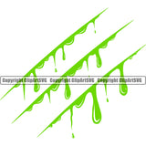Slime Green Color Cut Slice Design Element Splatter Spill Spilling Slimy Wet Liquid Splash Splashing Drip Dripping Melt Melting Drop Dropping Clipart SVG