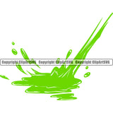 Slime Green Color Design Element Dripping Melt Melting Drop Dropping Drip Dripping Wet Liquid Splash Splashing Clipart SVG