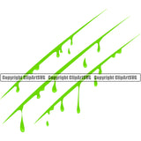 Green Slime Cut Slice Design Element Toxic Liquid Splashing Goo Slimy Splash Spilling Drip Dripping Melt Melting Drop Dropping Vector Clipart SVG
