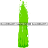 Slime Drip Smear Design Element  Color Green Spill Spilling Drip Dripping Melt Melting Drop Dropping Splash Splashing Clipart SVG