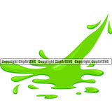 Green Slime Splash Design Drop Dropping Drip Dripping Liquid Splash Splashing Splatter Spill Spilling Clipart SVG