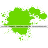 Green Slime Design Element Splatter Spill Spilling Dripping Melting Dropping Goo Toxic Slimy Wet Liquid Splash Splashing Clipart SVG