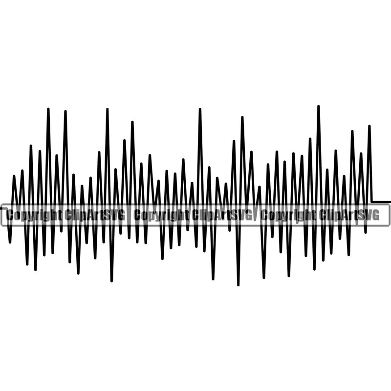 Sound Wave Design Element Equalizer White Background Digital Equalizer Music Audio Voice Pulse Waveform Volume Song Wave Line Frequency Signal Electronic Pattern Level Beat Logo Clipart SVG