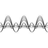 Sound Wave White Background Vector Design Element Digital Equalizer Music Audio Voice Pulse Waveform Volume Song Wave Line Frequency Signal Electronic Pattern Level Beat Logo Clipart SVG