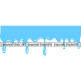 Water Design Element H20 Clean Clear Wet Liquid Splash Splashing Splatter Spill Spilling Drip Dripping Melt Melting Drop Dropping Clipart SVG