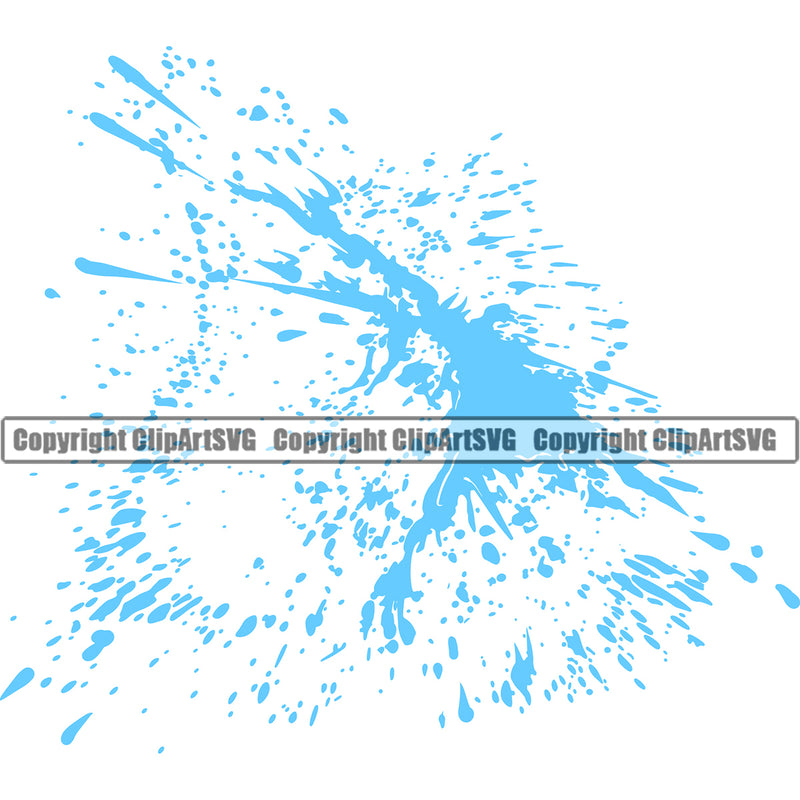 Water Puddle Design Element H20 Clean Clear Wet Liquid Splash Splashing Splatter Dripping Melt Melting Drop Dropping Vector Clipart SVG