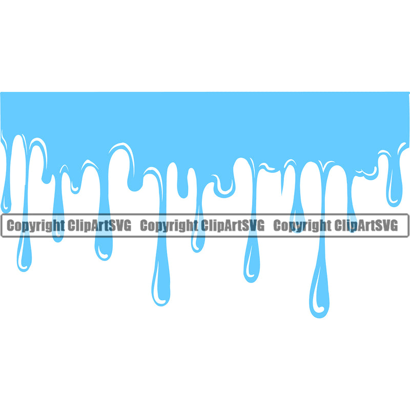 Water Drop Dropping Design Element H20 Clean Clear Wet Liquid Splash Splashing Spilling Drip Dripping Melt Melting Splashing Splatter Spill Vector Clipart SVG
