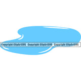 Water Puddle Design Element H20 Clean Wet Liquid Splash Splatter Spill Clear Splashing Spilling Drip Dripping Melt Melting Drop Dropping Vector Clipart SVG