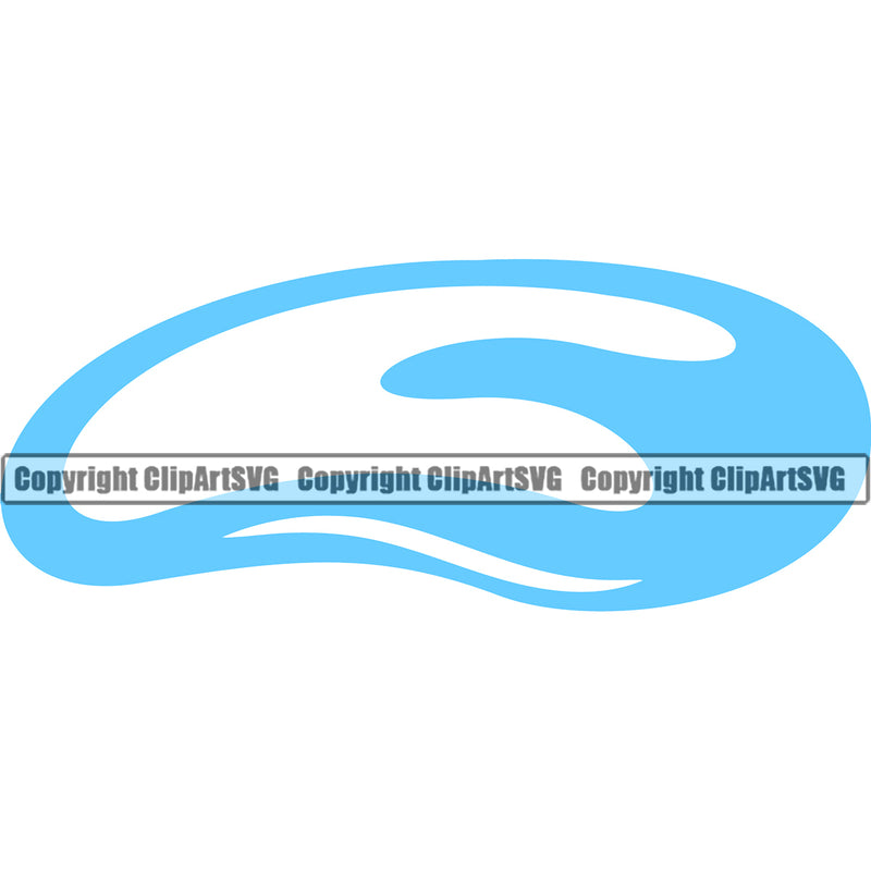 Water Puddle Design H20 Clean Clear Wet Splash Element Liquid Splatter Spill Vector Drip Dripping Melt Melting Drop Dropping Clipart SVG