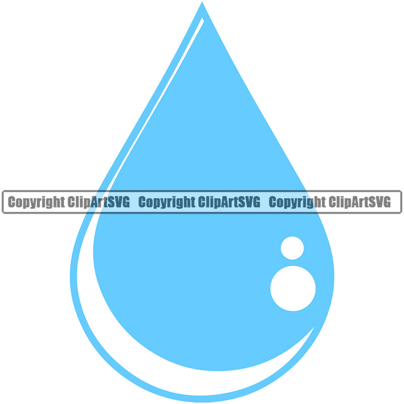 Water Color Drop Design Element H20 Clean Clear Wet Liquid Splash Splashing Splatter Spilling Drip Dripping Melt Melting Clipart SVG