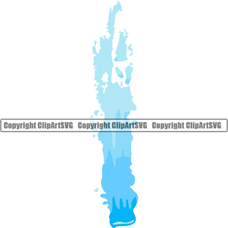 Water Drip Dripping Design Element H20 Clean Clear Wet Liquid Splash Splashing Splatter Spill Drop Dropping Vector Clipart SVG