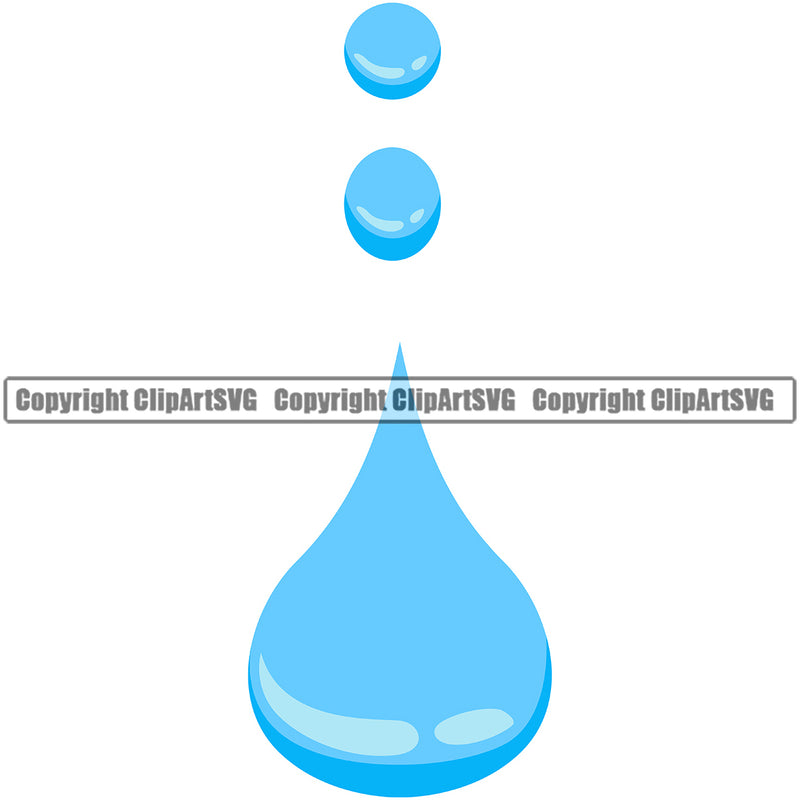 Water Drip Dripping Melt Melting Drop Dropping Design Element H20 Clean Clear Wet Liquid Splash Splashing Splatter Spill Clipart SVG