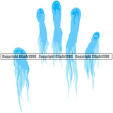 Water Handprint Design Element H20 Clean Clear Wet Liquid Melt Melting Drop Dropping Spilling Drip Dripping Splatter Spill Clipart SVG