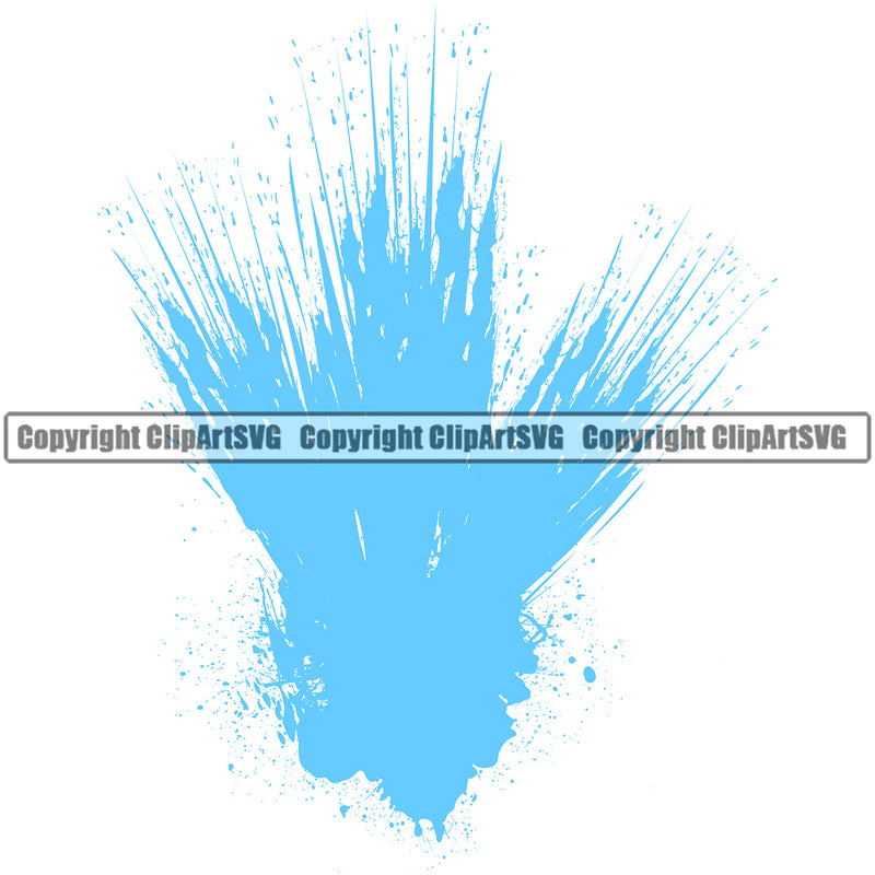 Water Splatter Design Element H20 Clean Clear Wet Liquid Splash Splashing Dripping Melt Melting Drop Dropping Spilling Clipart SVG