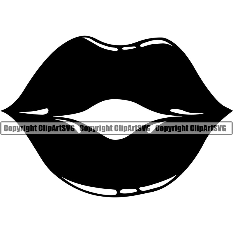 Lips Women Lip Kiss Design Element Face Sexy Mouth Position Head Cartoon Character Mascot Female Girl Lady Create Art Artwork Creator Business Company Logo Clipart SVG