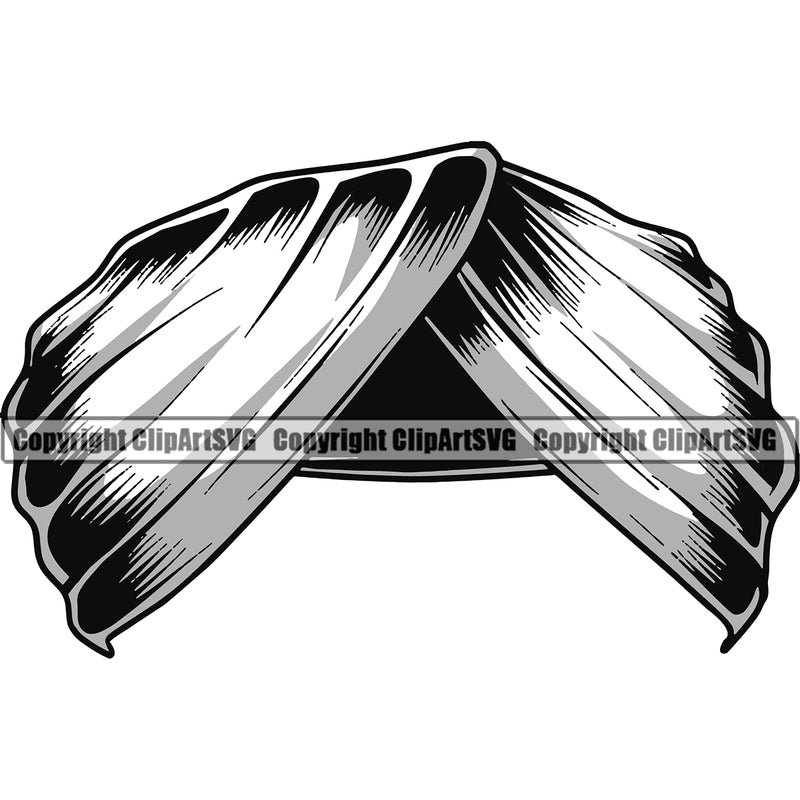Black And White Ethnic Indian Turban Hat Silver Color Vector Deign Element BW Skull Death Head Skeleton Dead Face Horror Human Bone Evil Tattoo Grunge Scary Gothic Art Logo Clipart SVG