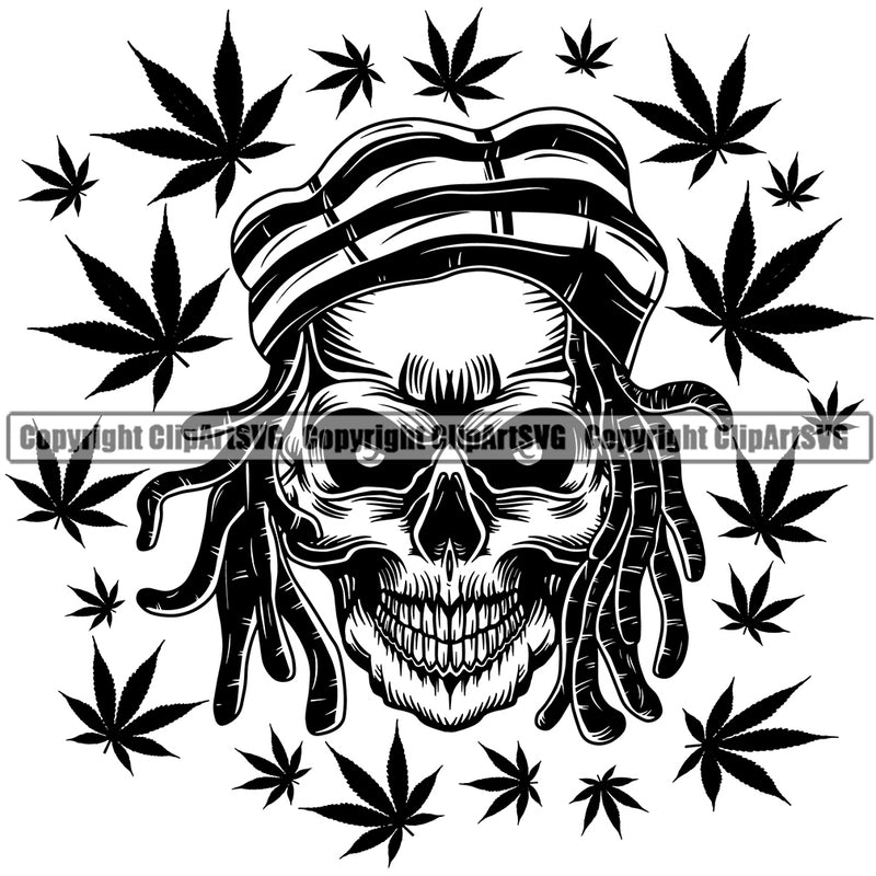 Country Map Nation National Emblem Badge Ethnic Jamaican Reggae Rasta Skull Skeleton Design Element Leaf Symbol Flag Rasta Reggae Rastafari Caribbean Island Global Official Sign Design Logo Clipart SVG