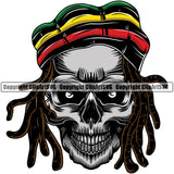 Country Map National Emblem Badge Ethnic Jamaican Reggae Rasta Skull Skeleton Color Design Element Leaf Symbol Flag Rasta Reggae Rastafari Caribbean Island Global Official Sign Design Logo Clipart SVG