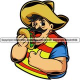 Mexico Mexican Food Dining Cuisine Body Bar Taco Spanish Guitar Sombrero Latin Nation Man Waiter Flag Art Design Logo Clipart SVG