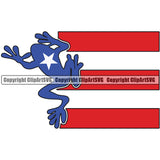 Puerto Rico Rican Turtle Flag Country World Nation Map Sign Symbol Icon Design Element Badge Logo Clipart SVG