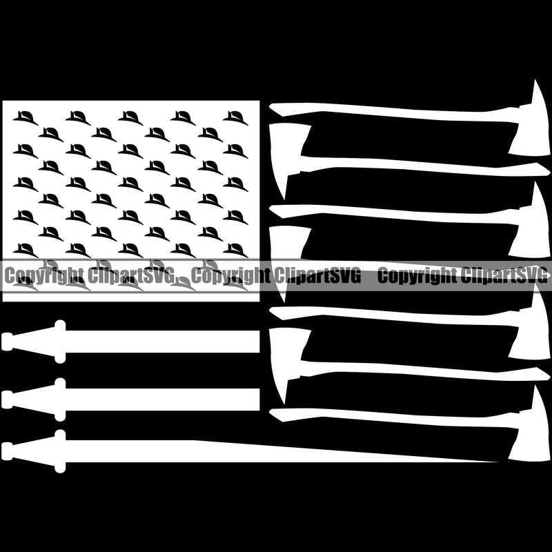 Firefighting Firefighter Fire Fighting Fireman Rescue Equipment Axe Helmet Design Element Safety Danger Protection Department Hero Work Firemen Gear Flame Fighter Emergency Art Design Logo Clipart SVG