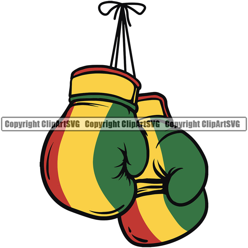 Country Map Nation National Emblem Boxing Gloves Reggae Badge Symbol Icon Flag Rasta Reggae Rastafari Caribbean Island Global Official Sign Design Logo Clipart SVG