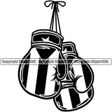 Country Flag Nation National Cuba Cuban Flag Boxing Gloves Black Color Design Element Emblem Badge Latino Latina Spanish Caribbean Island Symbol Icon Global Official Sign Design Logo Clipart SVG