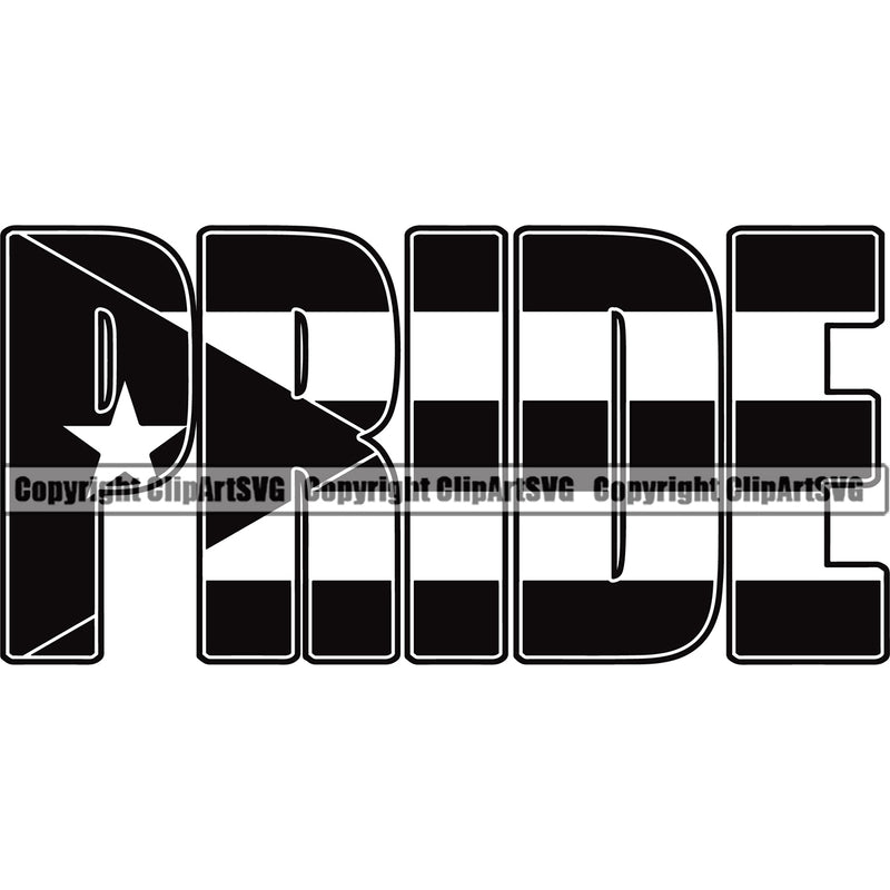 Country Flag Nation National Cuba Cuban Pride Design Element Quote Black Color Latin Latino Latina Spanish Caribbean Flag Emblem Badge Symbol Icon Global Official Sign Design Logo Clipart SVG