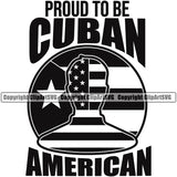 Country Flag Nation National Cuba Cuban Flag Proud To Be Cuban American USA United America Design Element Latin Latino Latina Spanish Caribbean Symbol Icon Global Official Sign Design Logo Clipart SVG