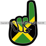 Country Map Nation National Flag One Country Hand Design Element Emblem Rasta Reggae Rastafari Caribbean Island Badge Symbol Icon Global Official Sign Design Logo Clipart SVG