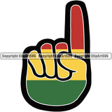 Country Map Nation National Emblem Finger Reggae Badge Symbol Icon Global Jamaican Flag Rasta Reggae Rastafari Caribbean Island Official Sign Design Logo Clipart SVG