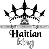 Country Map Nation National Haiti Haitian King Quote Flag Black Color Text Design Element Emblem Badge Symbol Icon Global Official Sign Design Logo Clipart SVG