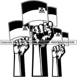 Country Map Nation National Haiti Haitian Up Hands Fist Power Flag Design Element Badge Symbol Icon Global Official Sign Logo Clipart SVG