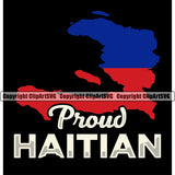 Country Map Nation National Haiti Proud Haitian Color Map Black Background Quote Design Element Flag Emblem Badge Symbol Icon Global Official Sign Logo Clipart SVG