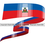 Country Map Nation National Haiti Wavy Point Color Design Element Haitian Flag Emblem Badge Symbol Icon Global Official Sign Logo Clipart SVG