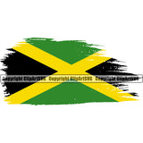 Country Map Nation National Color Flag Design Element Emblem Badge Symbol Icon Jamaica Jamaican Rasta Reggae Rastafari Caribbean Island Global Official Sign Logo Clipart SVG