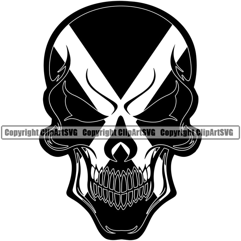 Country Map Nation National Jamaica Skull Black Color Head Flag Design Element Eyes Emblem Badge Jamaican Rasta Reggae Rastafari Caribbean Island Global Sign Logo Clipart SVG
