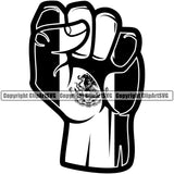 Country Map Nation Mexico Fist Power Hand Design Element National Emblem Badge Symbol Icon Global Mexican Flag Latin Latino Latina Spanish Caribbean Island Sign Logo Clipart SVG