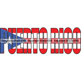 Country Map Nation National Flag Puerto Rico Quote Color Design Element Emblem Puerto Rico Rican Flag Latin Latino Latina Spanish Caribbean Symbol Icon Global Official Sign Design Logo Clipart SVG