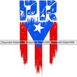 Country Map Nation National Puerto Distressed Flag Design Element Emblem Badge Latin Latino Latina Spanish Caribbean Island Icon Global Official Sign Design Logo Clipart SVG