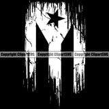 Country Map Nation Puerto Rico Distressed Flag Latin Latino Latina Spanish Caribbean Island Emblem Badge Symbol Icon Global Official Sign Design Logo Clipart SVG